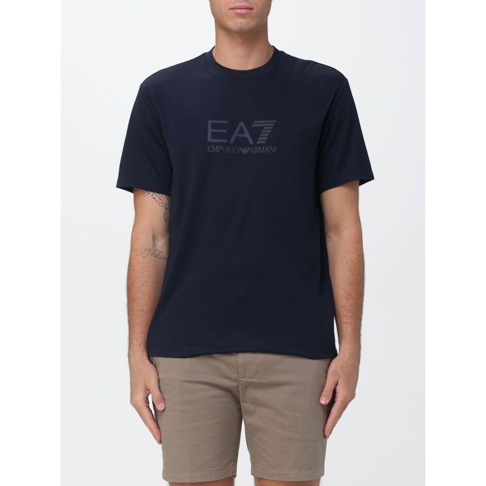 Ea7 Men Cotton T-Shirt With Logo Ea7